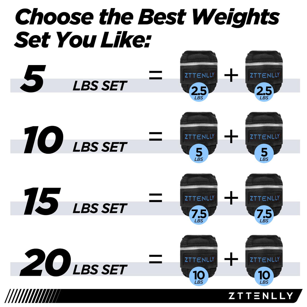 Adjustable Ankle Weights Pair with Carry Bag X36932