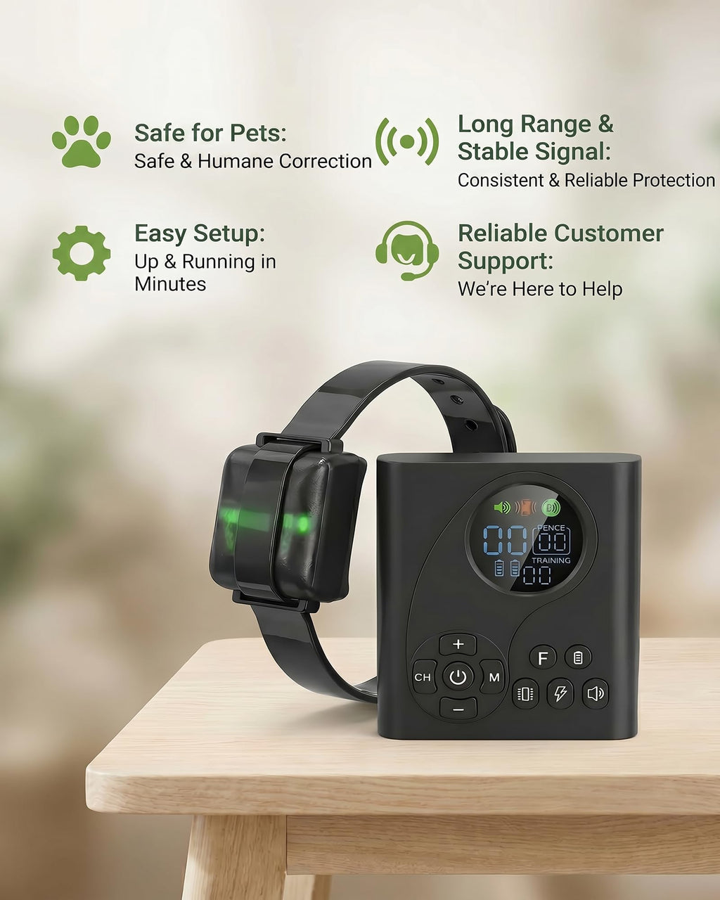 Wireless Dog Fence with Remote Collar L9716