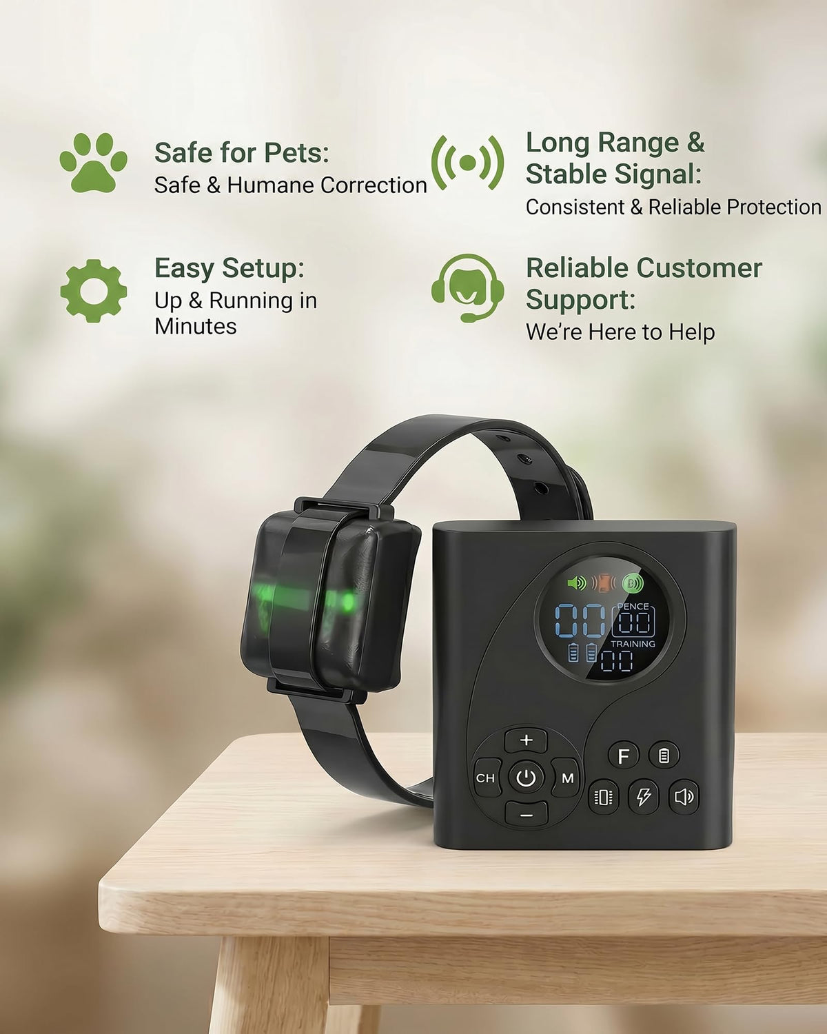 Wireless Dog Fence with Remote Collar L9716