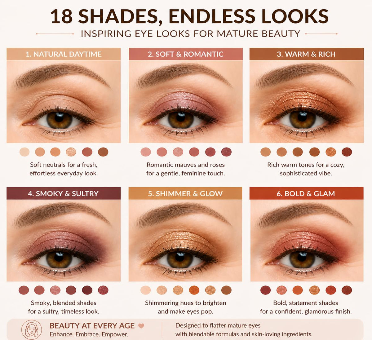 18 Color Natural Eyeshadow Palette A501853