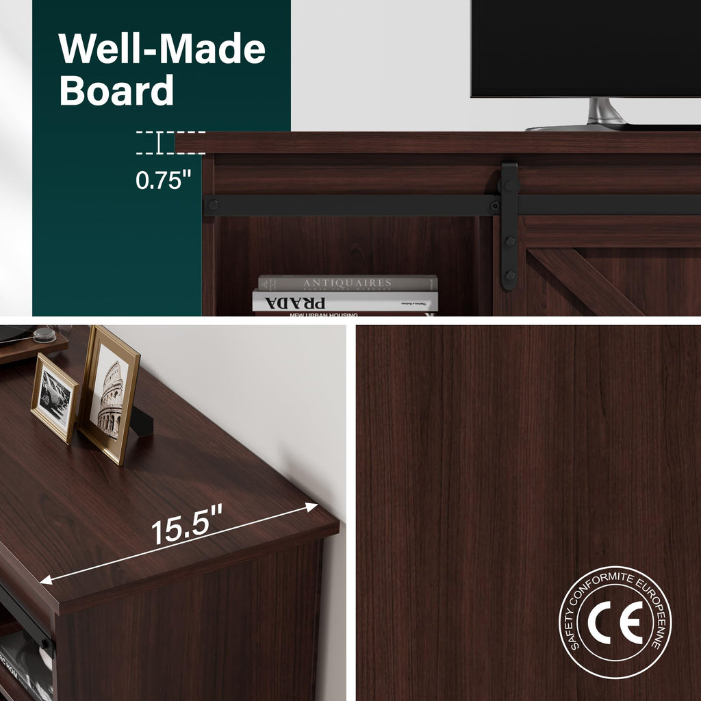 Rustic Oak 4 Drawer TV Stand O73793