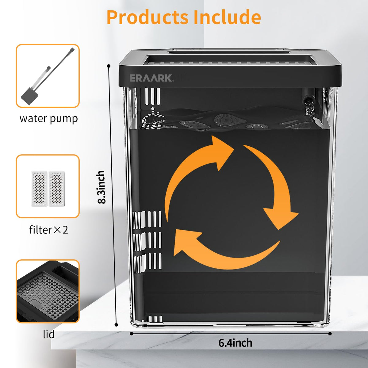 1.5 Gallon Betta Fish Tank Aquarium Kit with Filter LED Light V1971