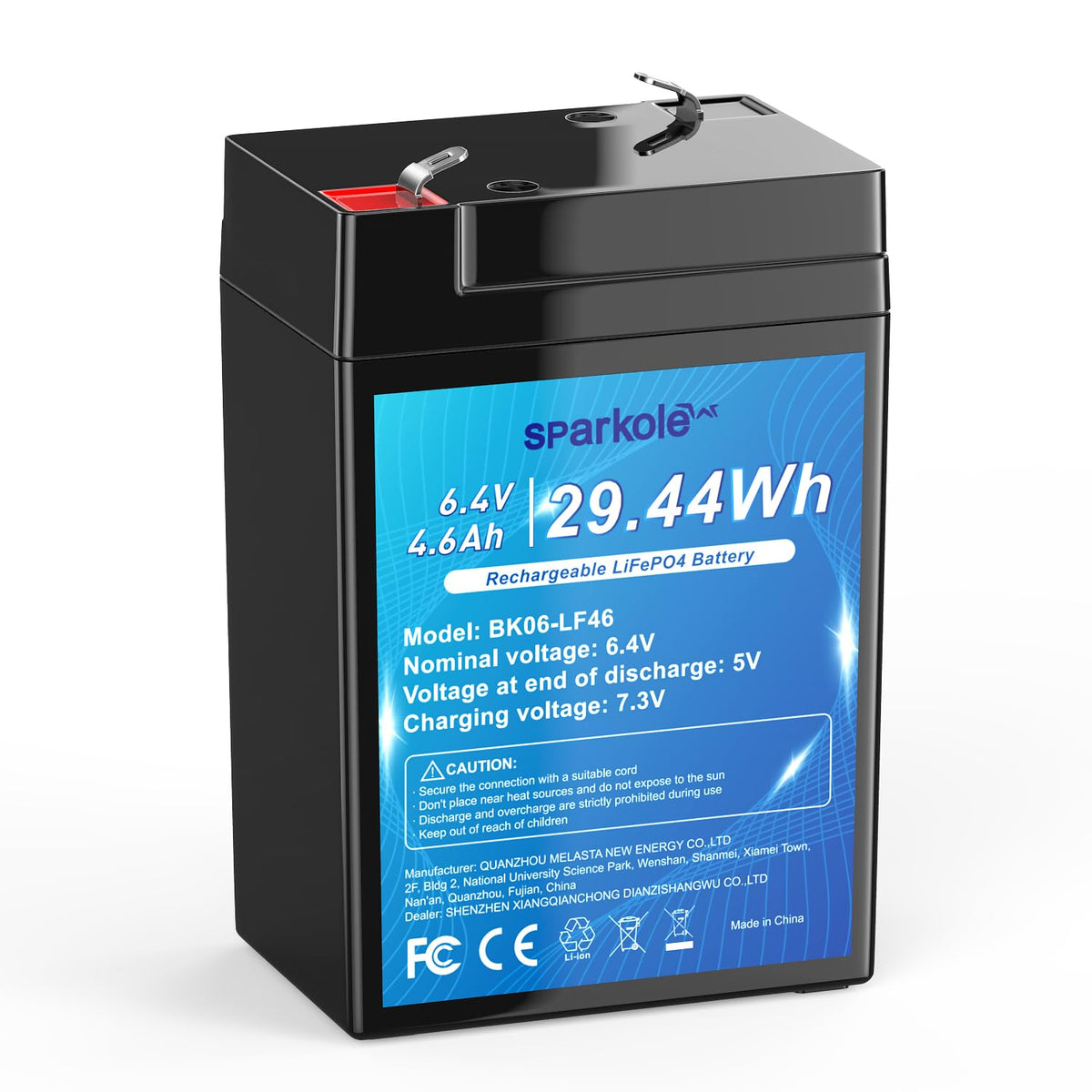 6.4V 4.6Ah LiFePO4 Battery Y64793