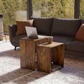 Sheesham Wood Nesting Tables Set of 2 H695