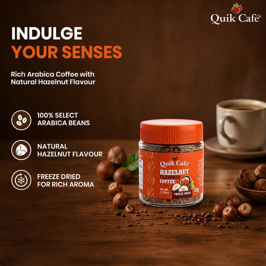 Hazelnut Freeze Dried Instant Coffee 1.76 oz T622422