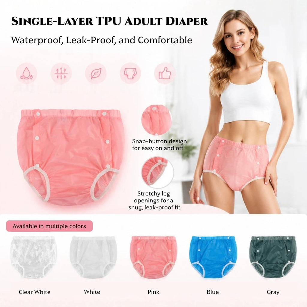 TPU Snap-on Washable Reusable Incontinence Pants V34749