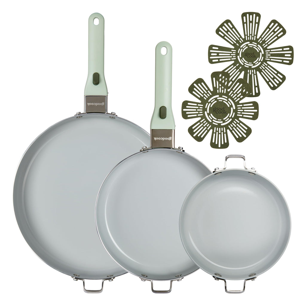 7 Piece Ceramic Nonstick Cookware Set B52344