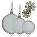 7 Piece Ceramic Nonstick Cookware Set B52344