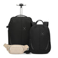 Rolling Backpack with Wheels 43L with Waist Pack Beige K3926