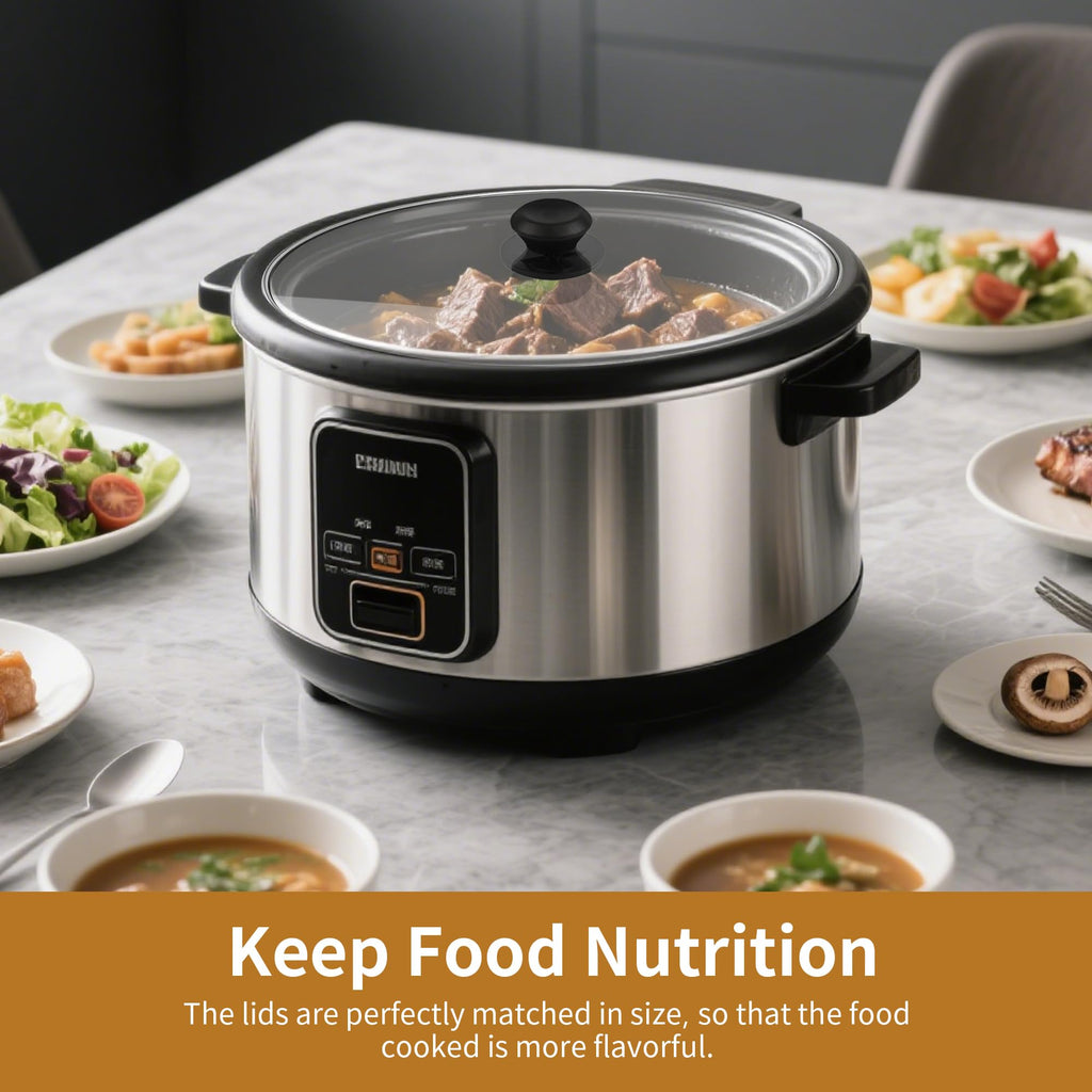 Oval Glass Lid 7 Quart Slow Cooker O129