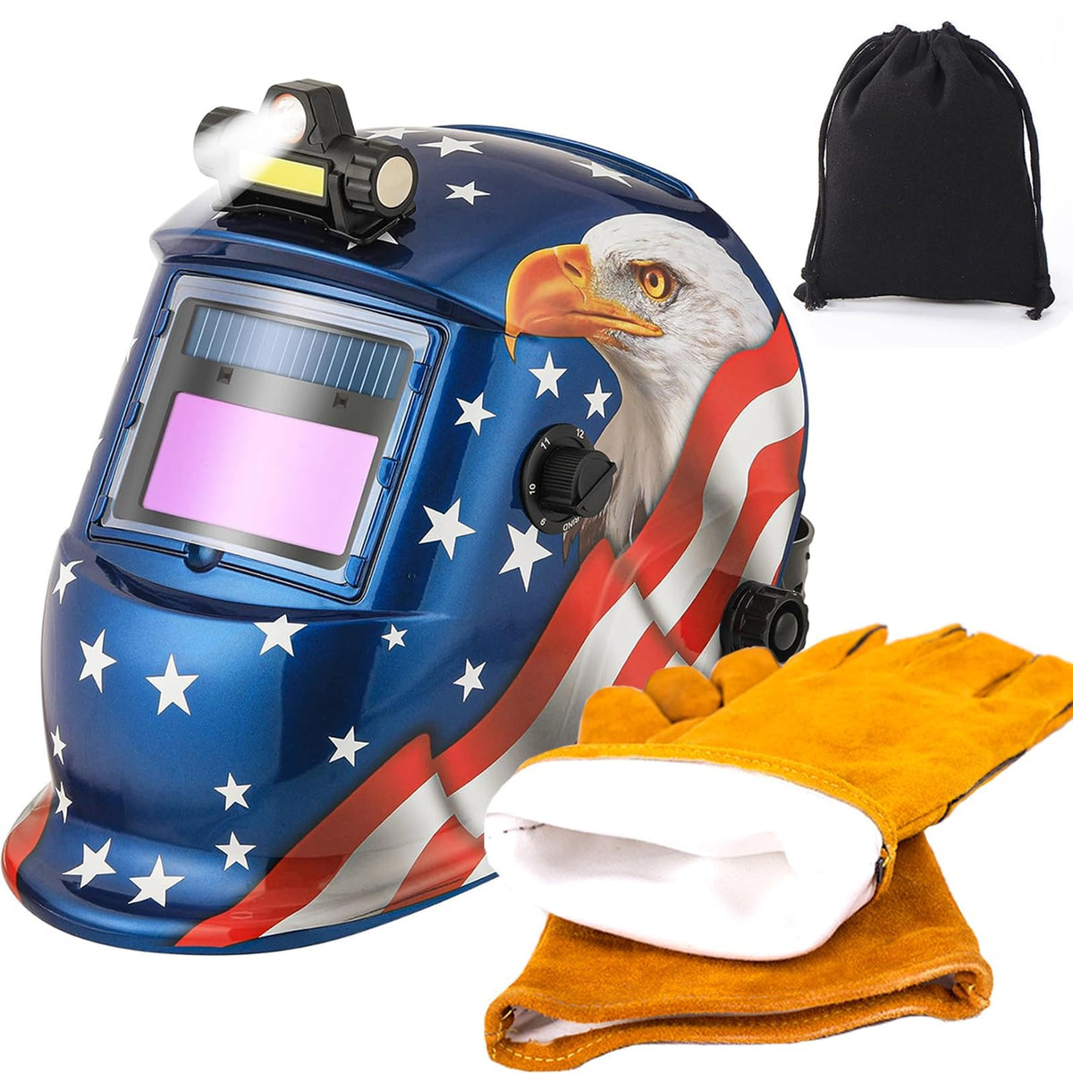 Auto Darkening Welding Helmet with LED Light U4833