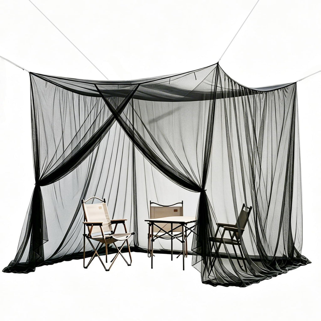 10x10ft Camping Mosquito Net with Hanging Ropes K2897