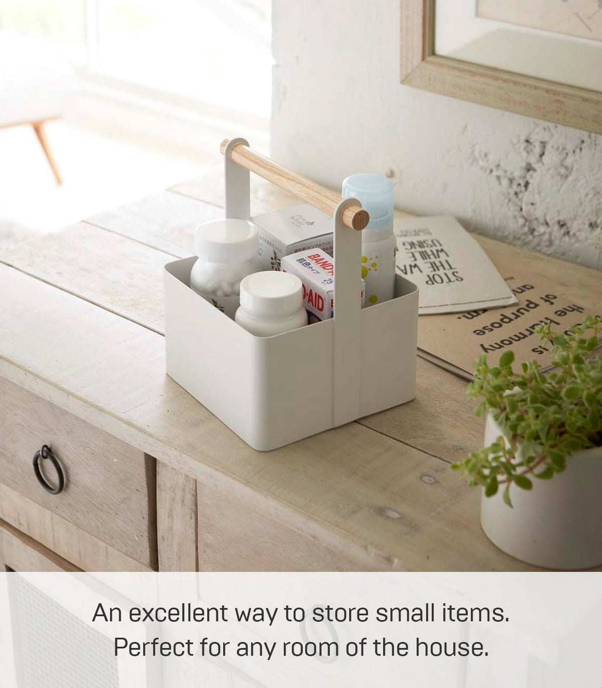 Small Steel Wood Storage Basket A651