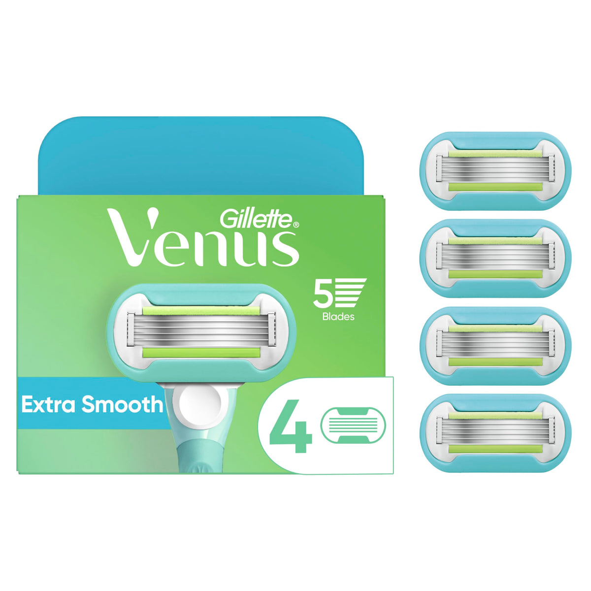 4 Count Womens Razor Blade Refills S850649