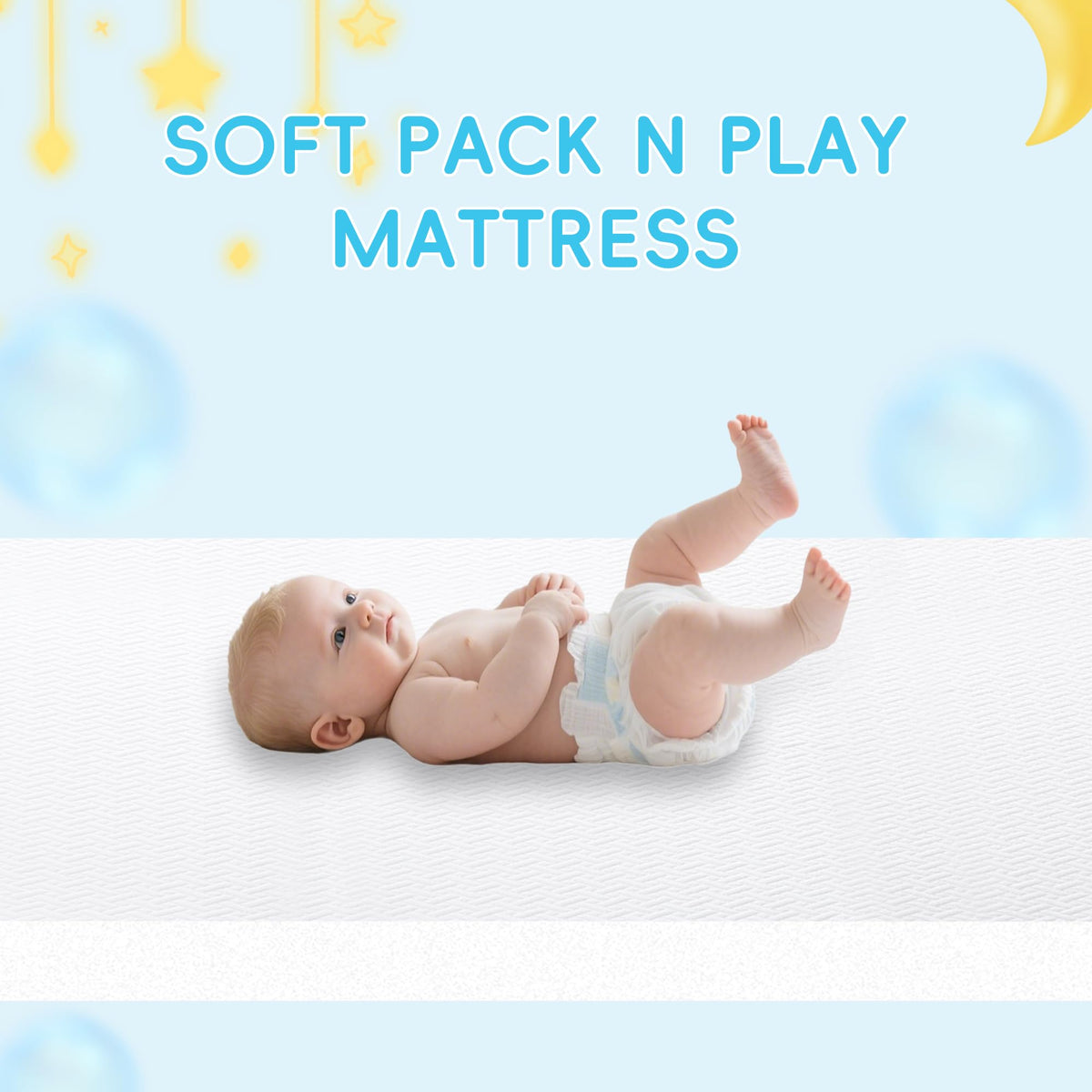 Pack and Play Mattress 38"x26" with Waterproof Washable Cover A858495