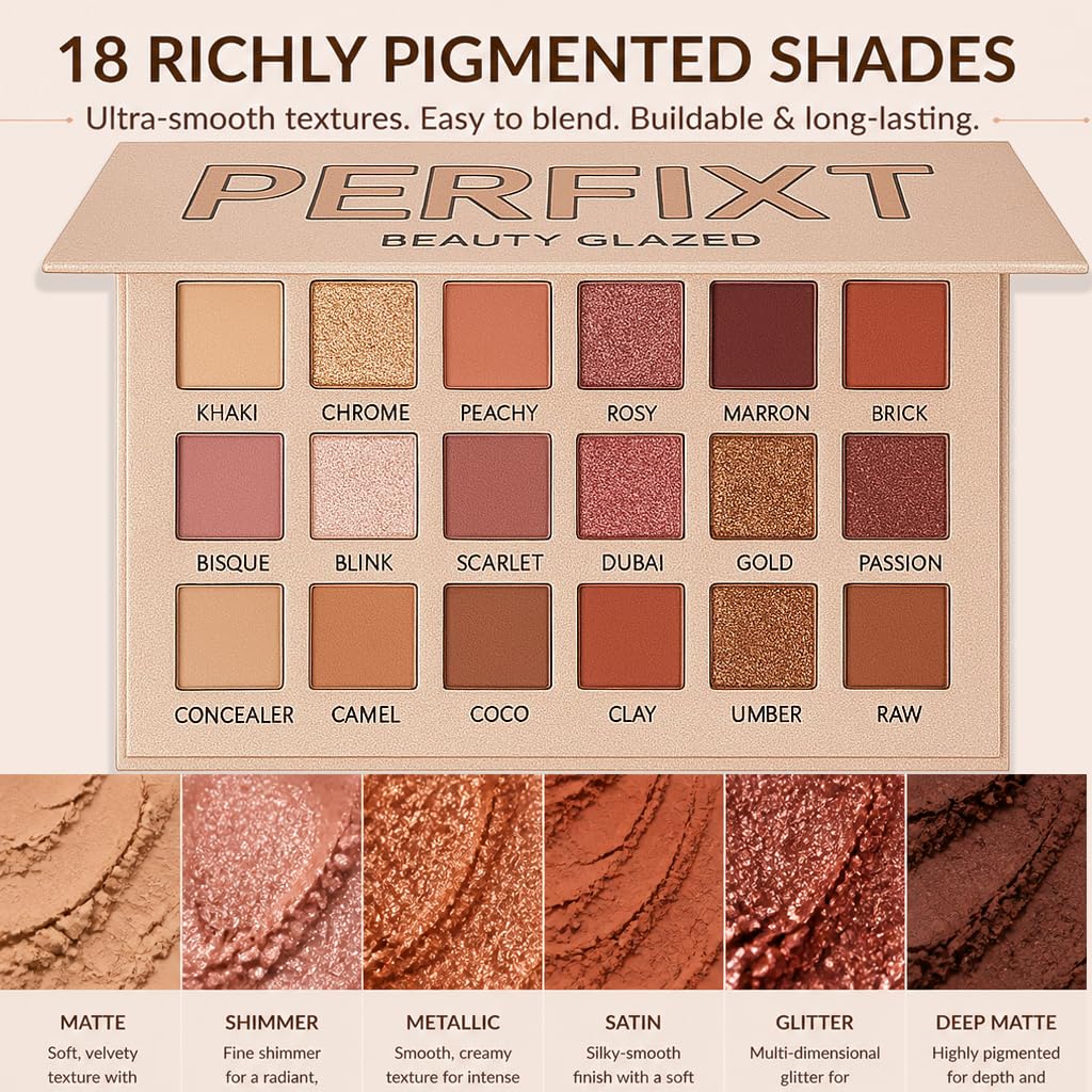 18 Color Natural Eyeshadow Palette A501853