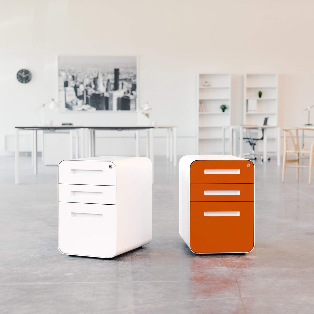 3 Drawer Black Metal File Cabinet with Lock C59026