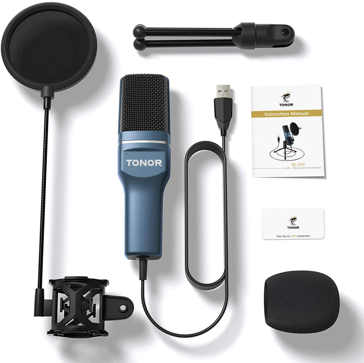 USB Microphone and Microphone Arm Stand R292832