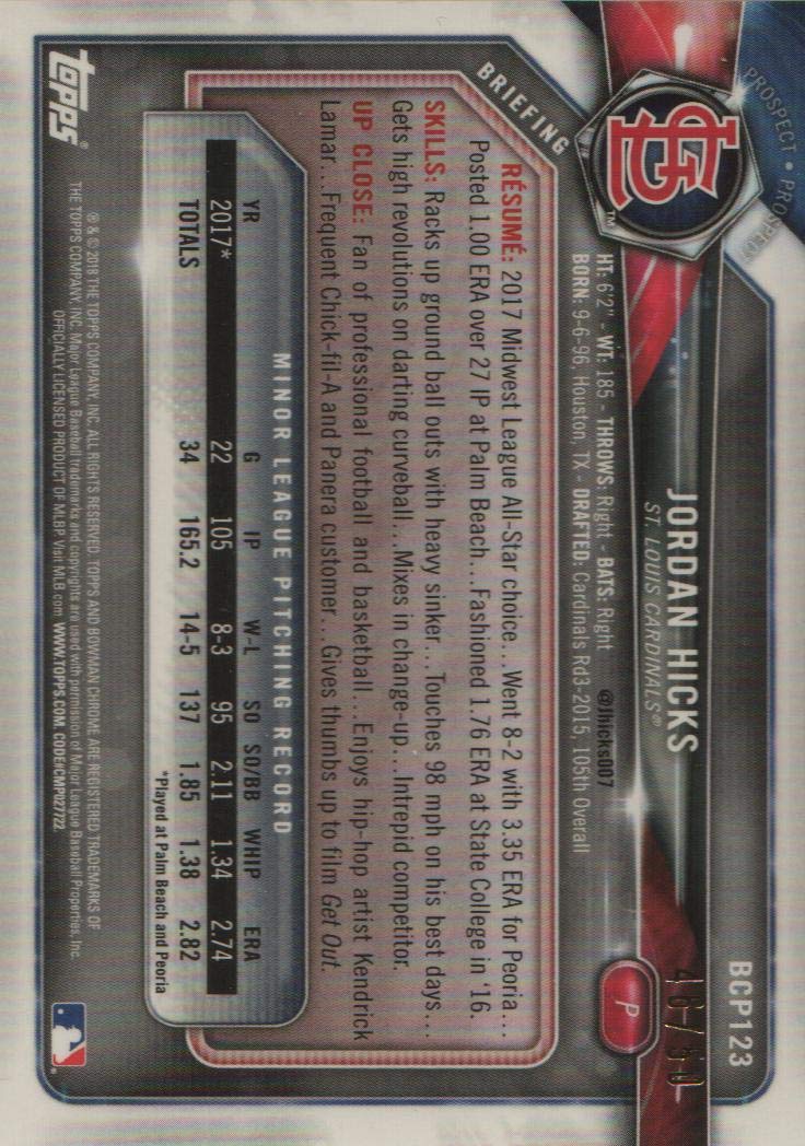 2018 Bowman Chrome Prospects Baseball Mega Box E859222