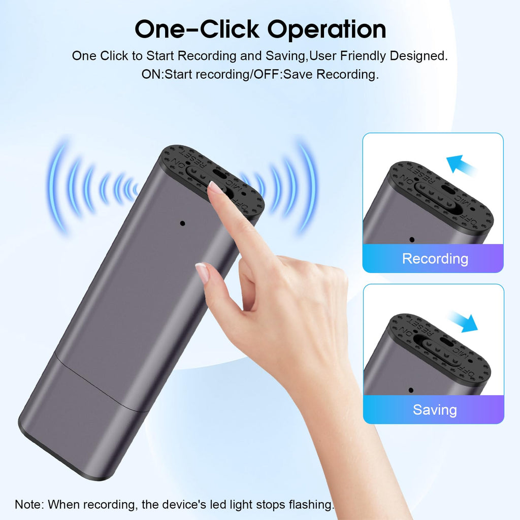 64GB Voice Activated Digital Voice Recorder with Noise Reduction A55089