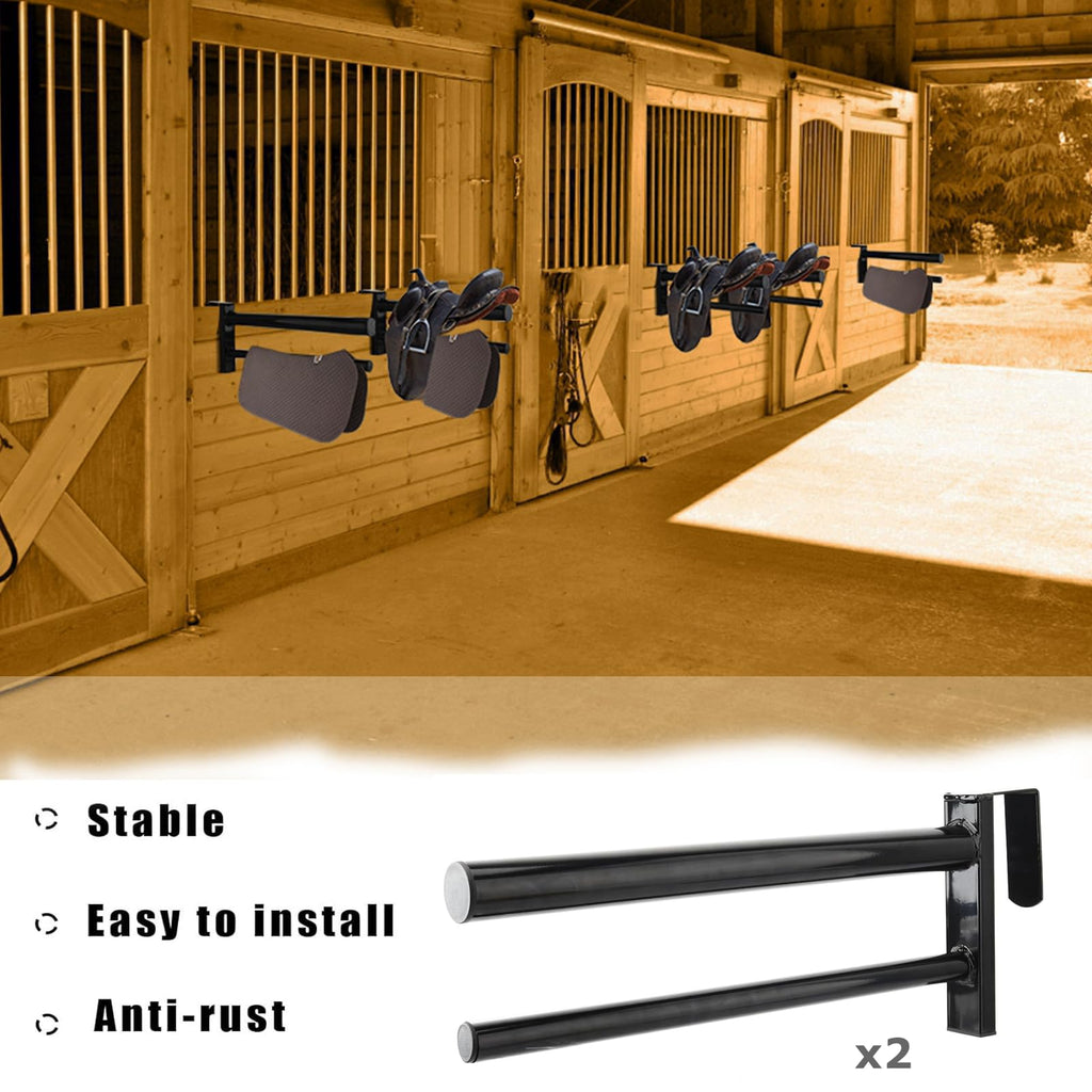 Heavy Duty Portable Saddle Rack Stand with 2 Bars X3813