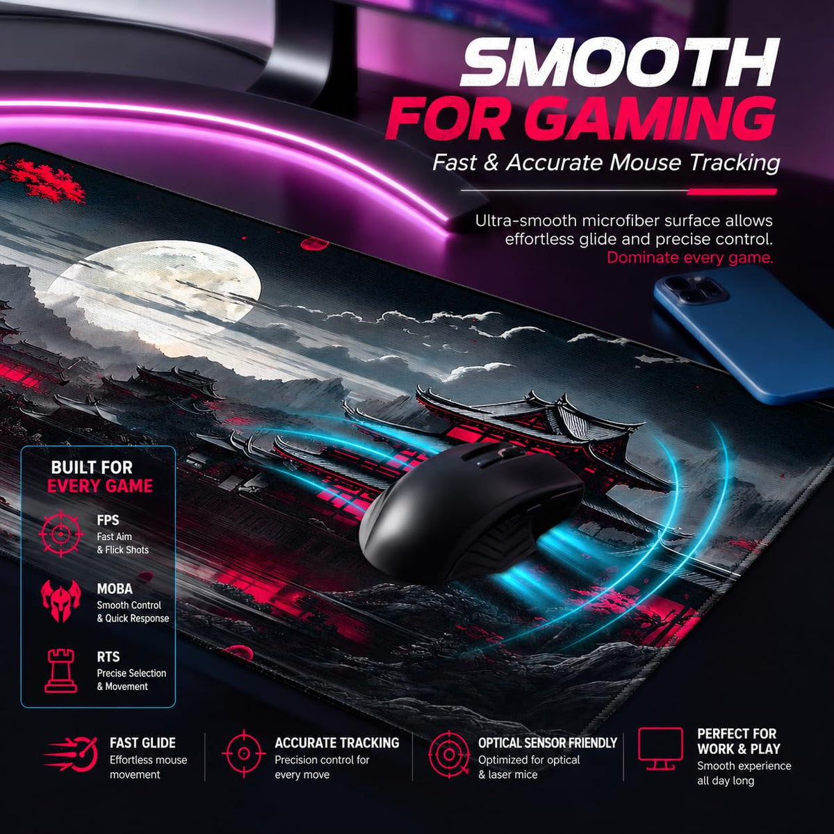 Large Gaming Mouse Pad H528
