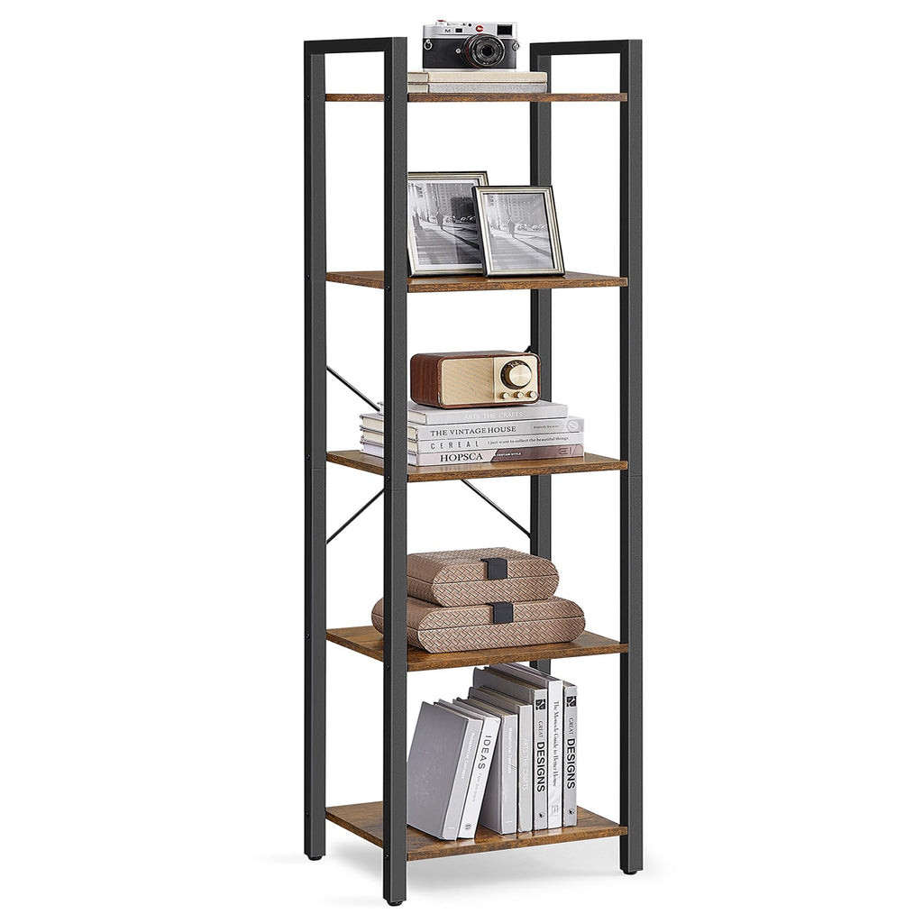 5-Tier Bookshelf with Steel Frame C776656