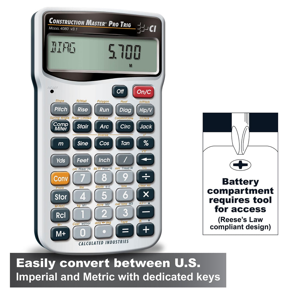 Construction Master Pro Trig Calculator U58058