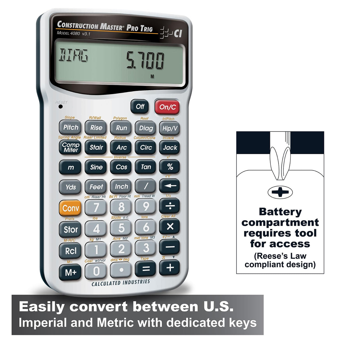 Construction Master Pro Trig Calculator U58058