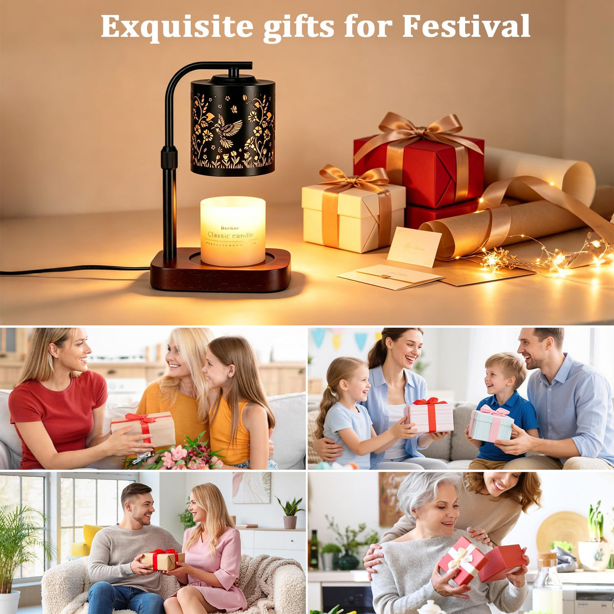 Candle Warmer Lamp with Timer & Dimmer W68870