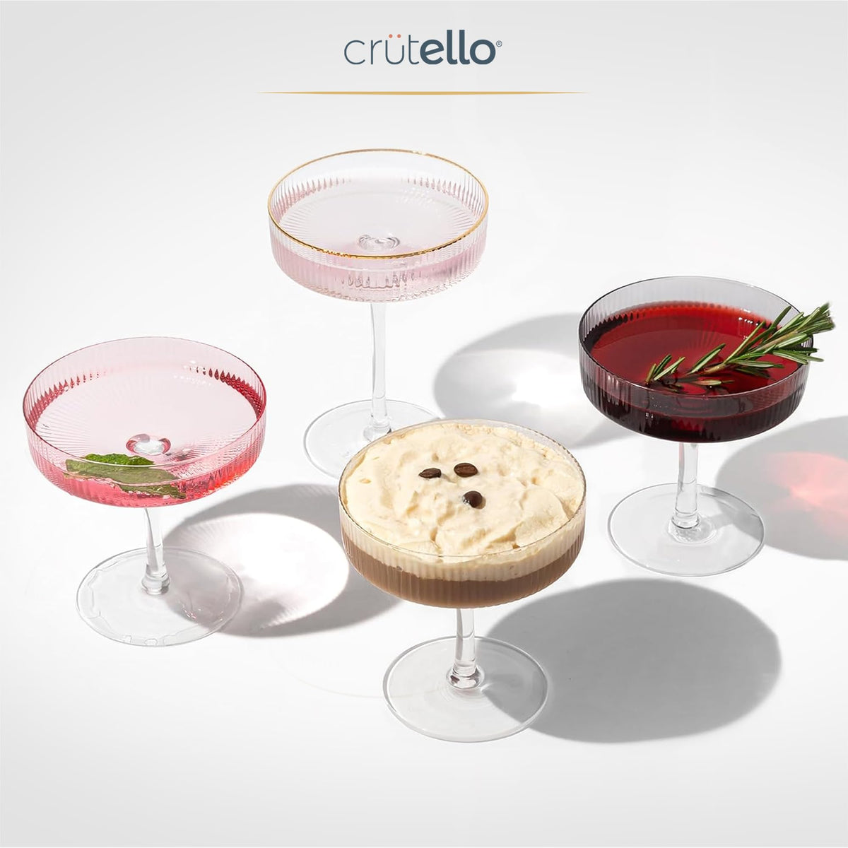 Champagne Coupe Glasses Set of 4 D9555