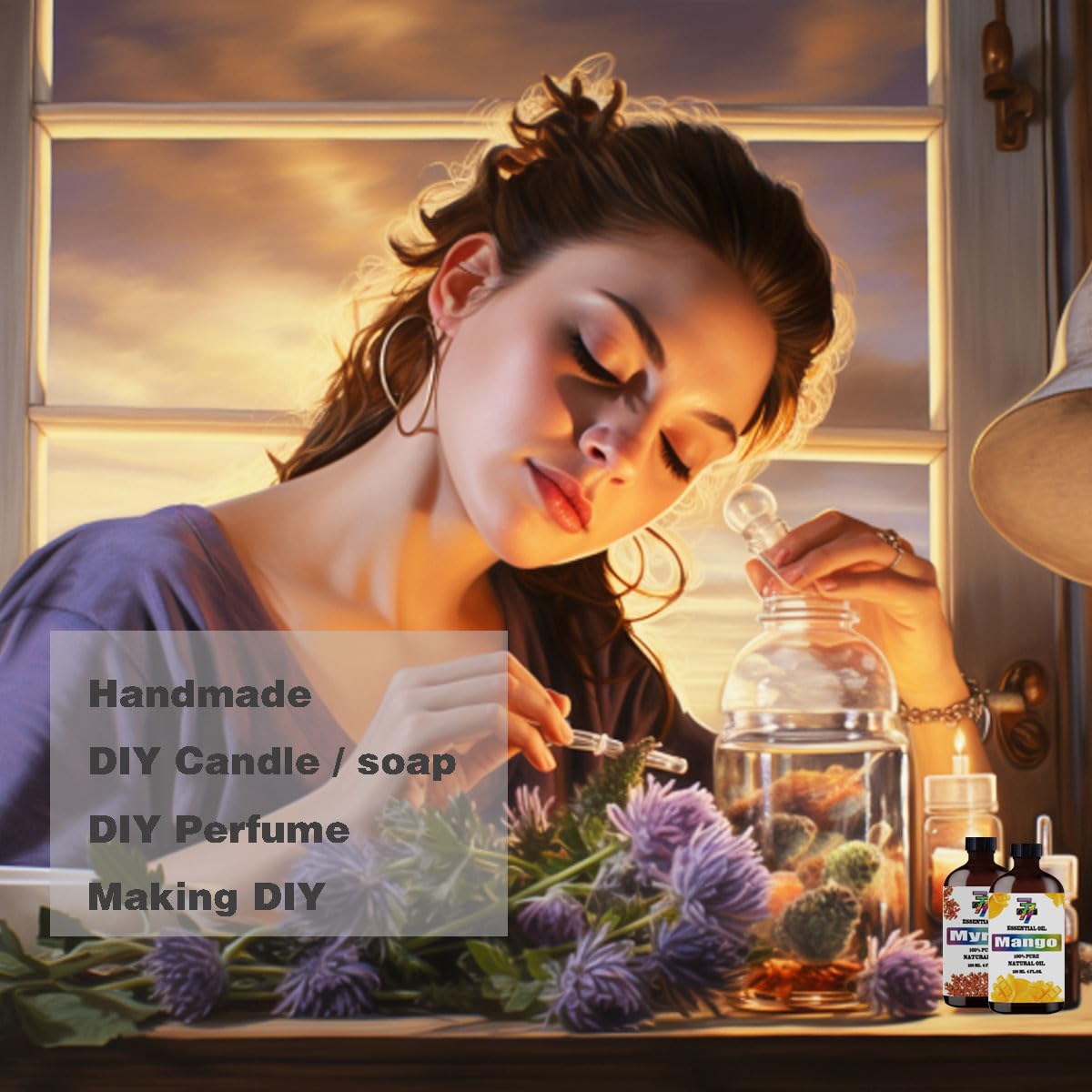 4 Fl Oz Lavender and Marjoram Essential Oil Sets G324237