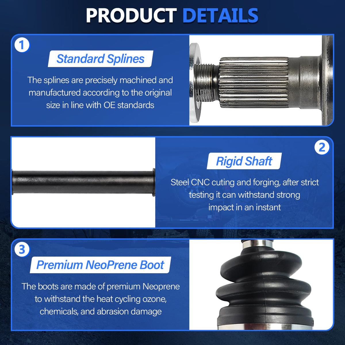 CV Axle Joint Assembly Front A782