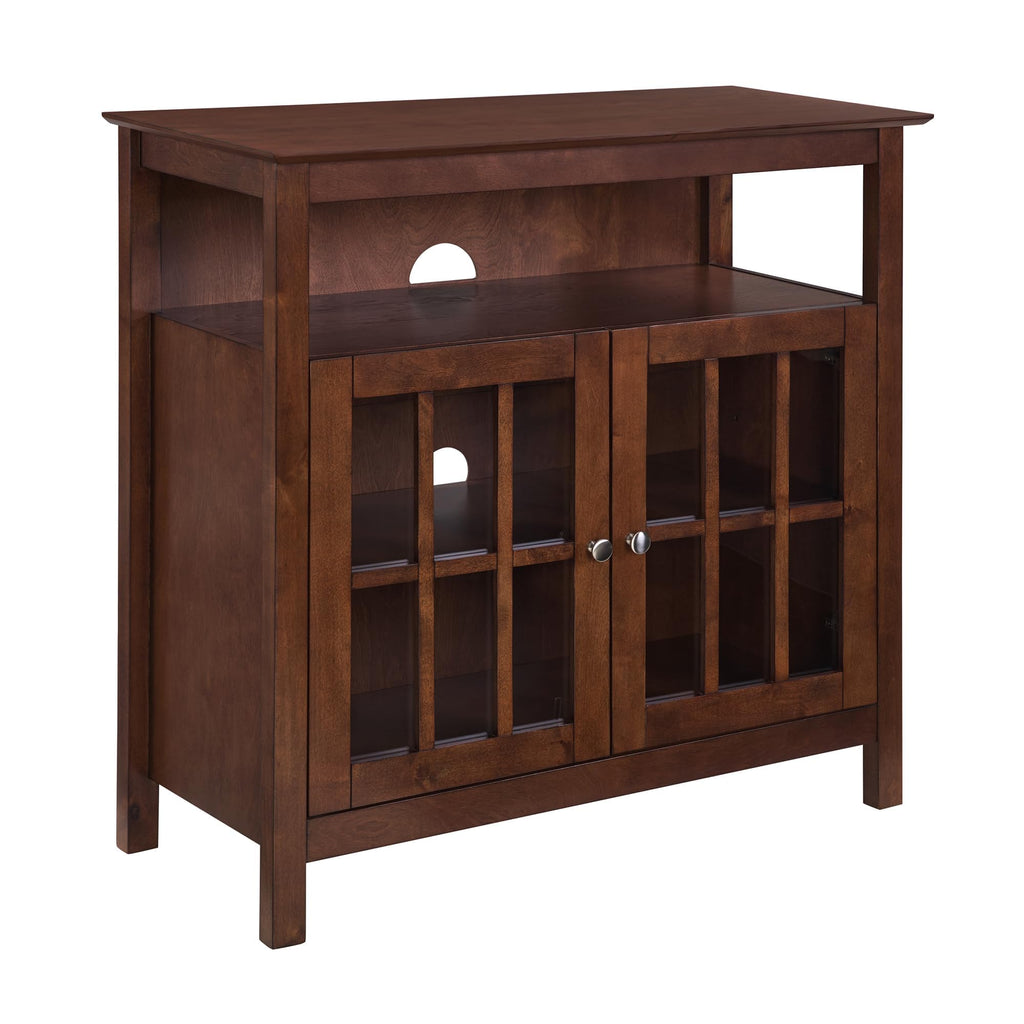 Espresso TV Stand with Shelves W400