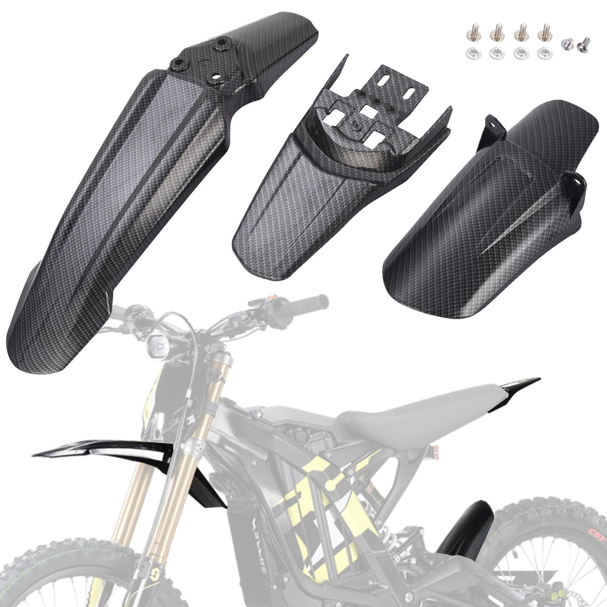 Black Front & Rear Fender Kit S41994