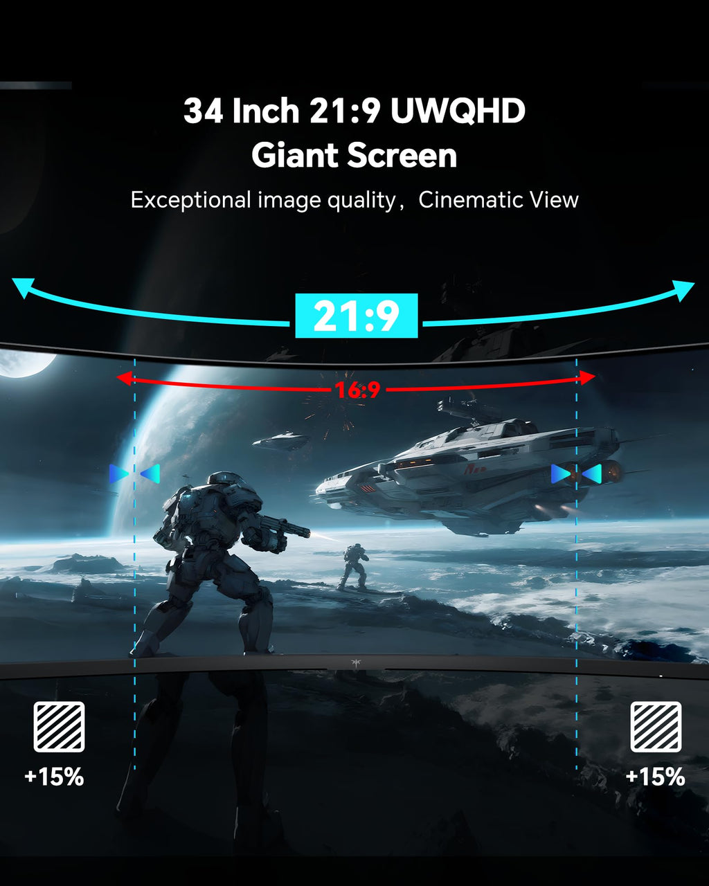 34 Inch Ultrawide Curved Gaming Monitor K831003