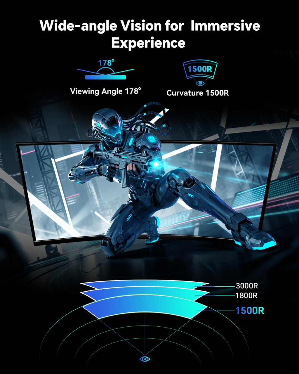34 Inch Ultrawide Curved Gaming Monitor K831003