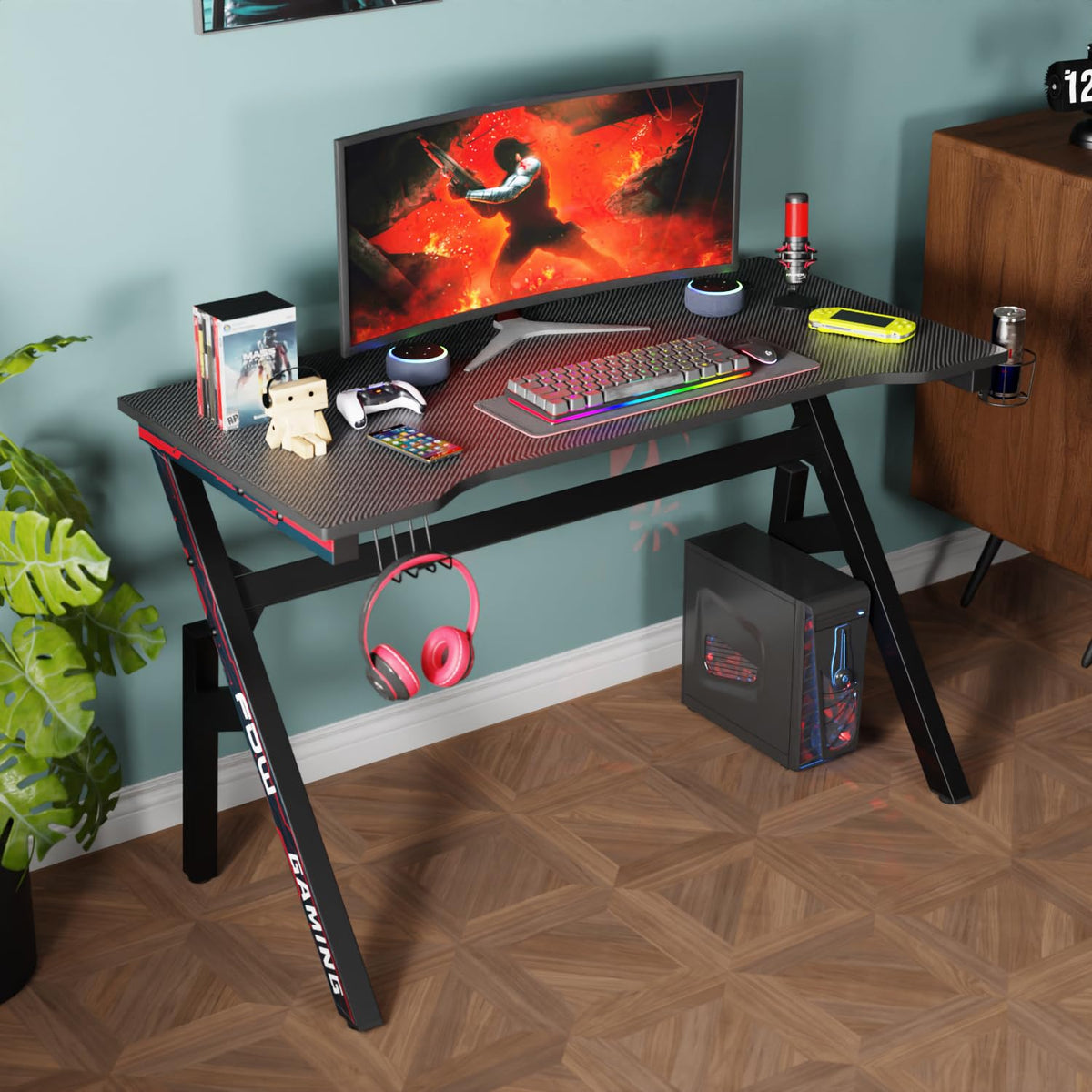 47" R-Shaped Gaming Table K94150
