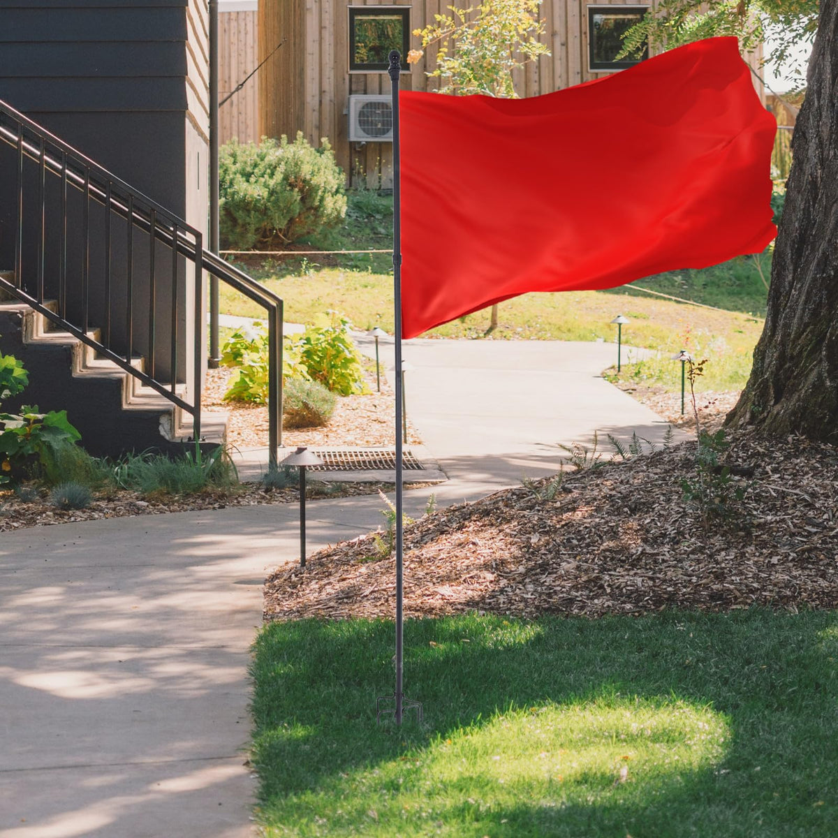 Stainless Steel Flag Pole Holder with 5 Prongs N903589
