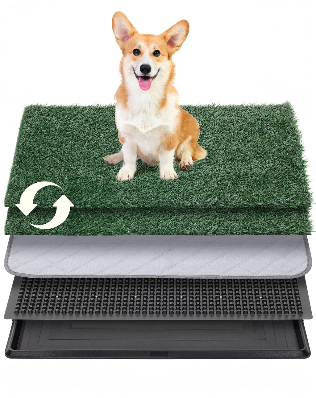 25"x20" Dog Grass Pad with Tray H639