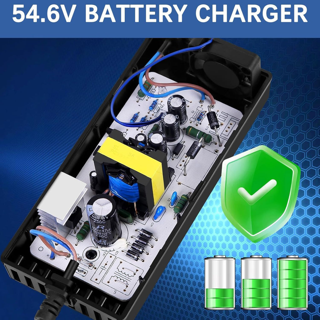 54.6V 3A Battery Charger 7 Plugs Y744