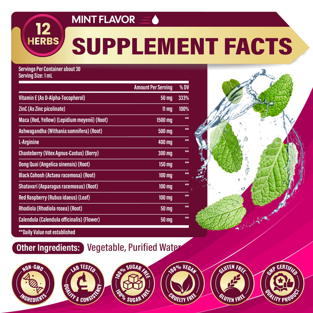Maca Root Liquid Drops with Ashwagandha 1 Fl Oz L27581