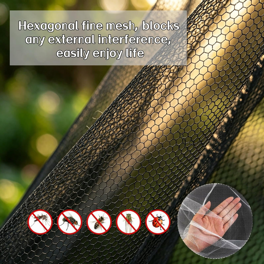 10x10ft Camping Mosquito Net with Hanging Ropes K2897