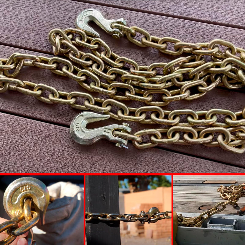 3/8 Chain Hook 10 Pack Grade 70 Grab Hooks T1260