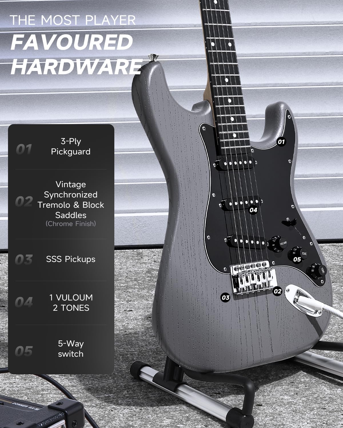39” Electric Guitar Kit with Amp H594223