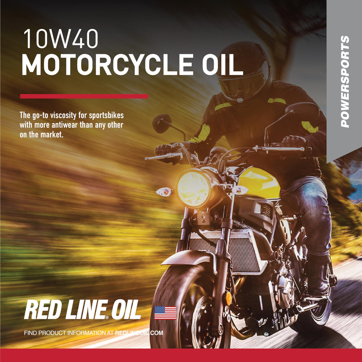 10W40 Synthetic Motorcycle Motor Oil 1 Quart X135372