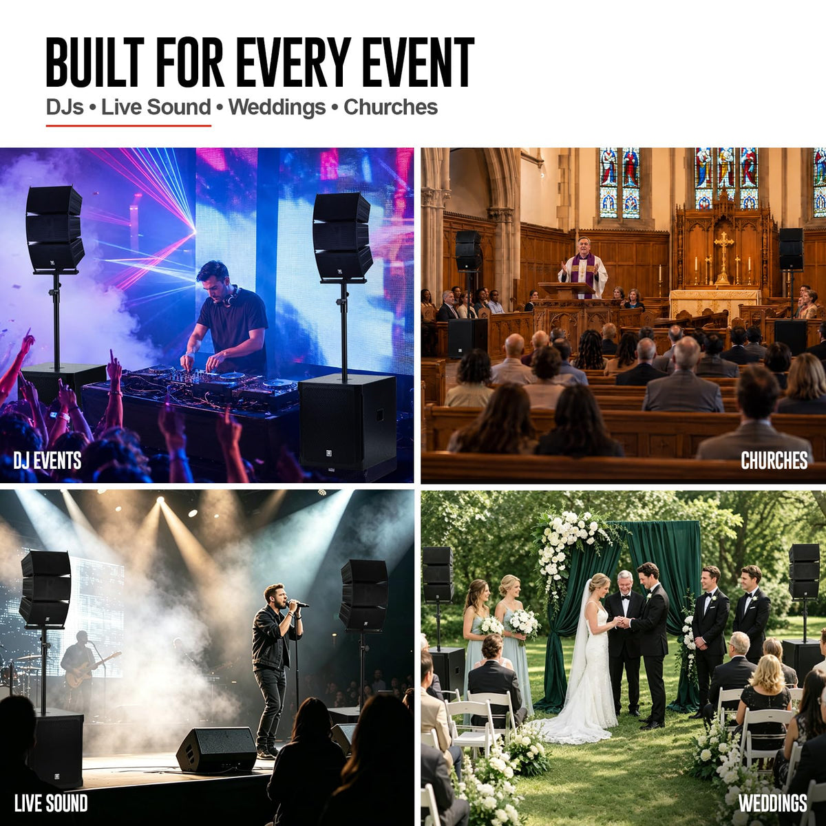 8000W Active Line Array PA System C414765
