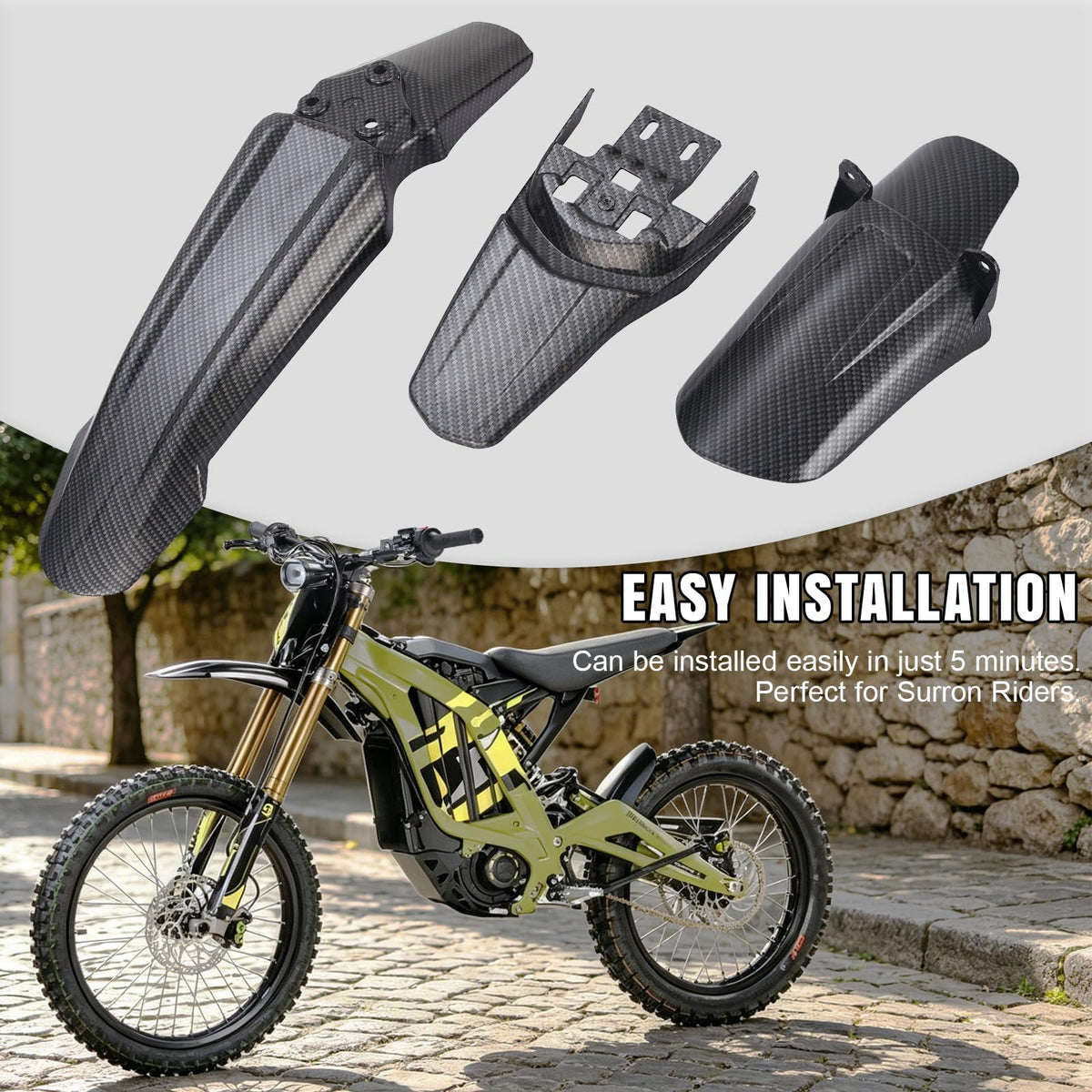 Black Front & Rear Fender Kit S41994