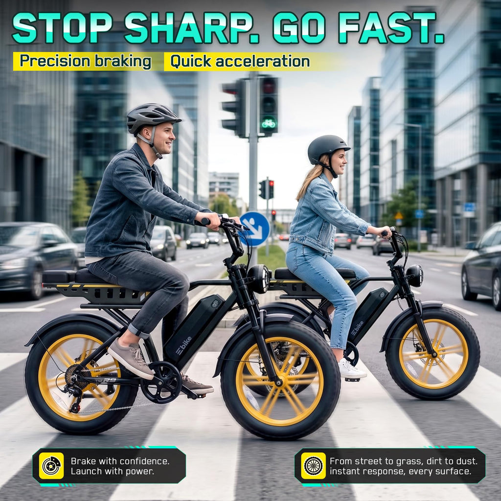 48V 2000W Peak Motor 20 * 4.0 Fat Tire Electric Bike G543