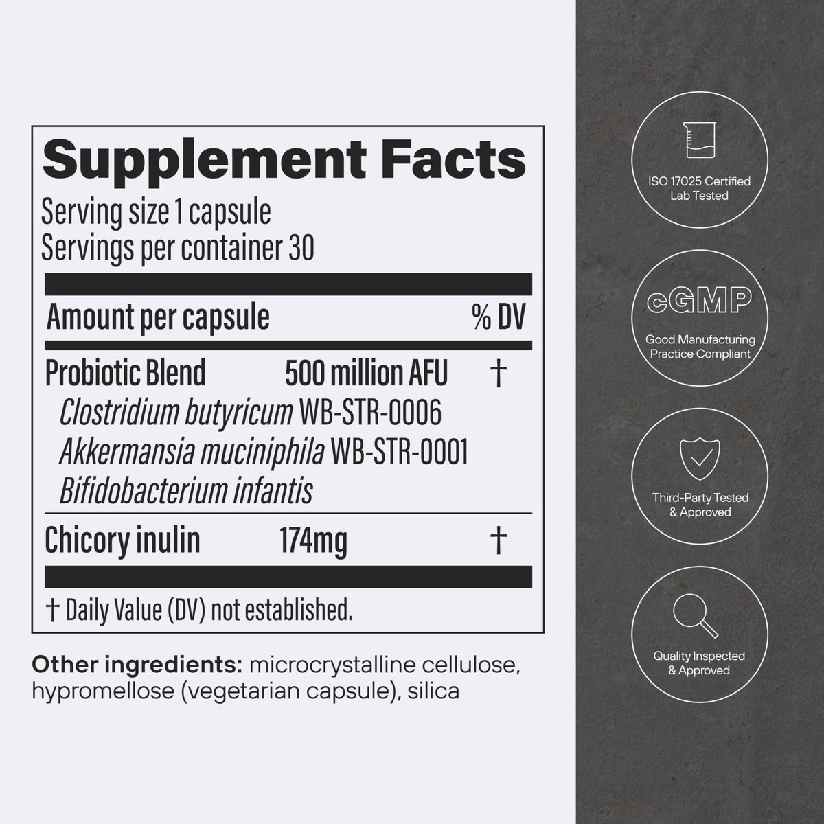 30 Capsules Probiotic V73494